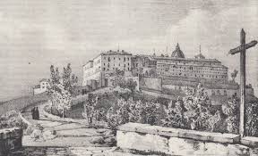 Illustrazione storica dell'Abbazia di Montecassino (inizio '900)